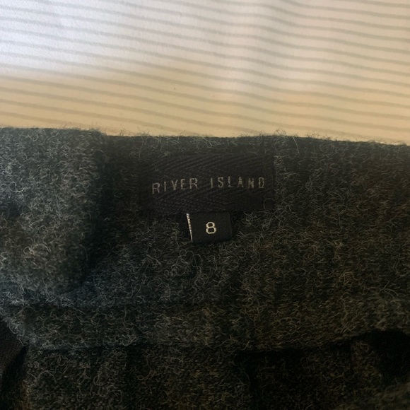 River island charcoal grey below the knee skirt, UK size 8 - Picture 1 of 6